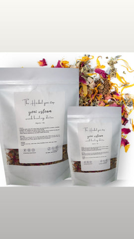 A soothing herbal blend for vaginal health, including rose petals, calendula, chamomile, raspberry leaf, mugwort and yarrow flower and herb.

Yoni Steam, also known as V-Steam or Vaginal Steaming, helps to cleanse the vagina and uterus,regulate menstruate